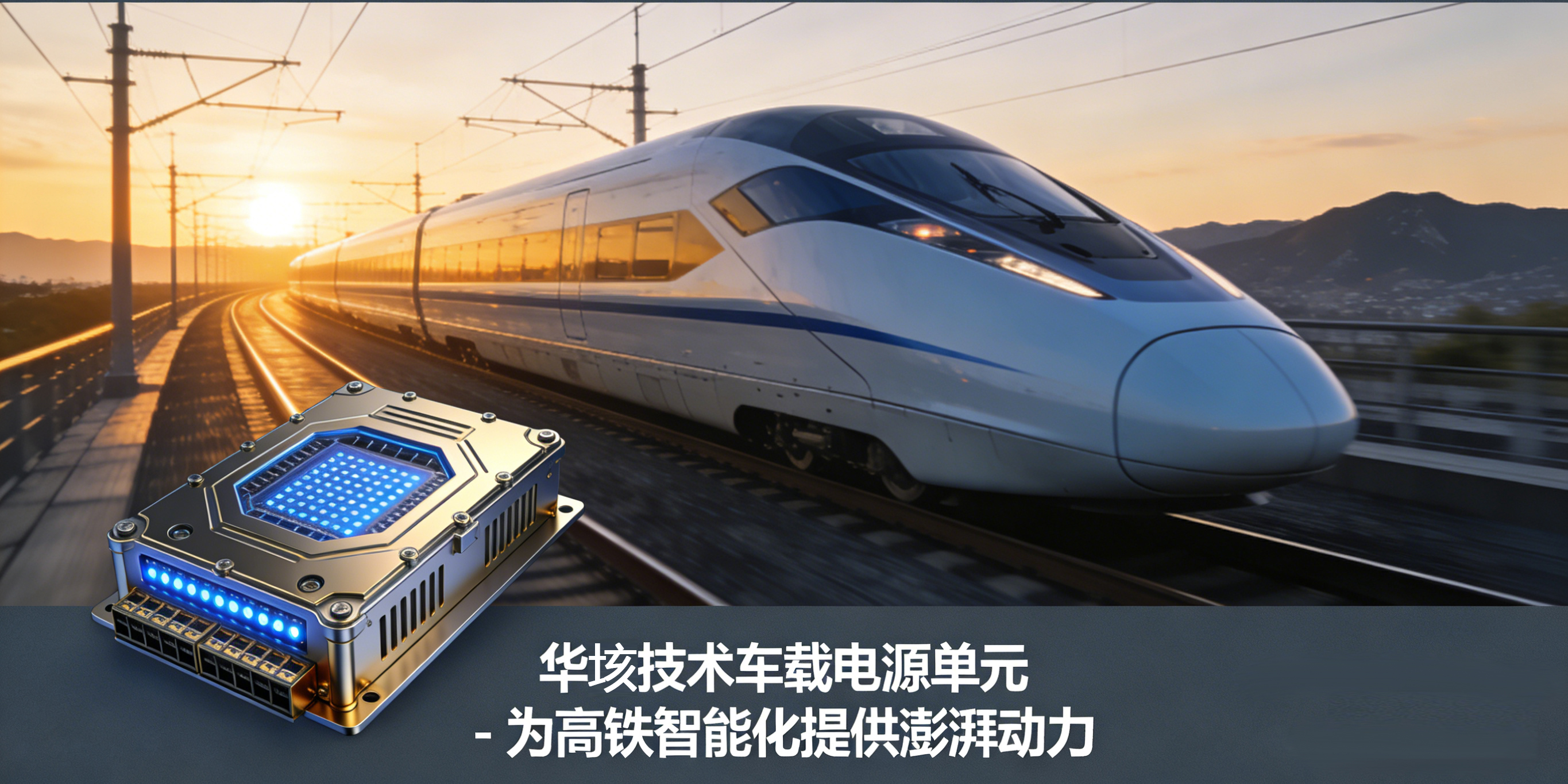 高铁“心脏”级电源：华垓技术助力轨道交通智能化升级